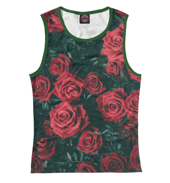 Майка для девочки с изображением Розы цвета Белый