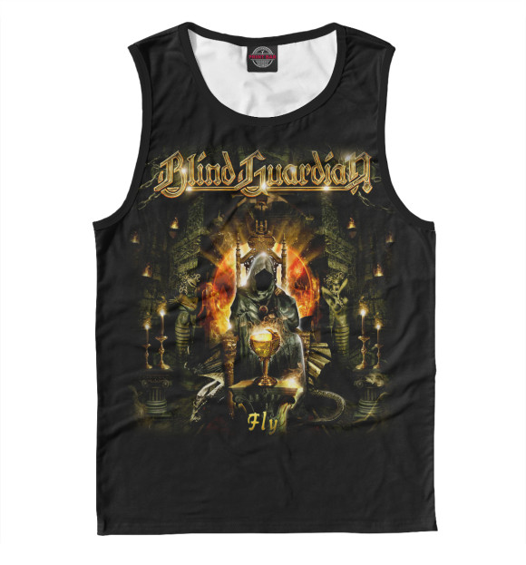 Майка для мальчика с притом Blind Guardian цвета Белый Майка для мальчика с изображением Blind Guardian цвета Белый