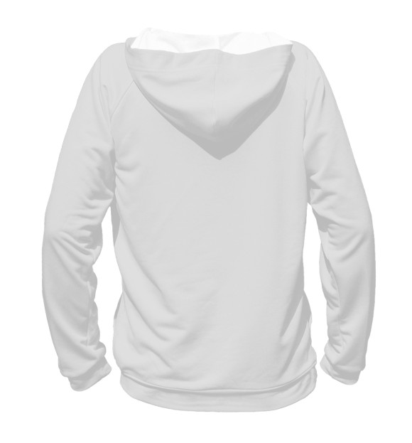 Женское худи с изображением Акита ину цвета Белый