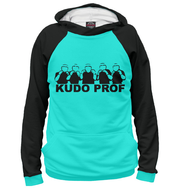 Женское худи с изображением Kudo Prof цвета Белый