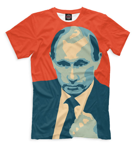 

Футболки Print Bar, Молочно-белый, Путин