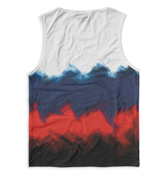 Майка для мальчика с изображением Триколор РФ цвета Белый