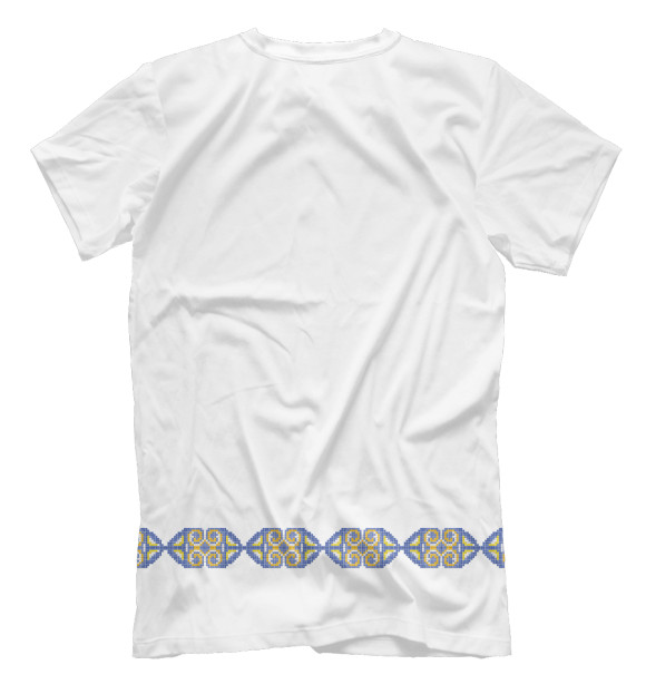 Футболка для мальчиков с изображением Вышивка цвета Белый