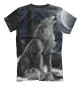 Мужская футболка Волк с рунами