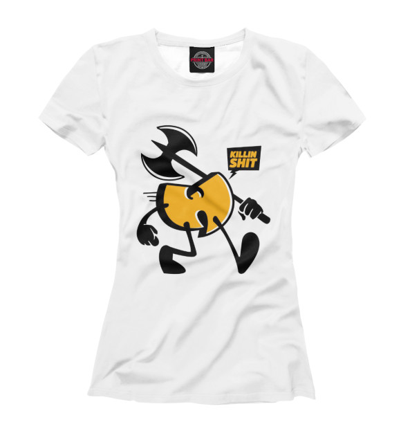 Футболка для девочек с изображением Wu-Tang Clan цвета Белый