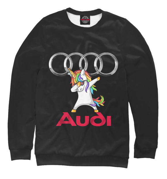 Свитшот для мальчиков с изображением Audi цвета Белый