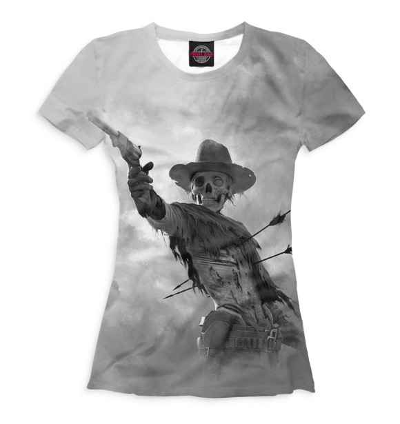 Футболка для девочек с изображением Ковбой цвета Белый