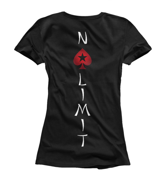 Женская футболка с изображением No Limit цвета Белый