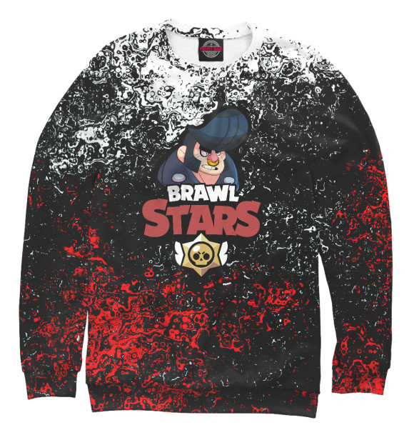 Свитшот для мальчиков с изображением Brawl Stars Bull цвета Белый