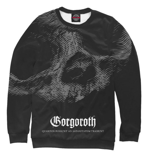 Свитшот для мальчиков с изображением Gorgoroth цвета Белый