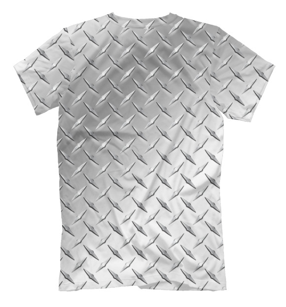 Мужская футболка с изображением Metallic цвета Белый
