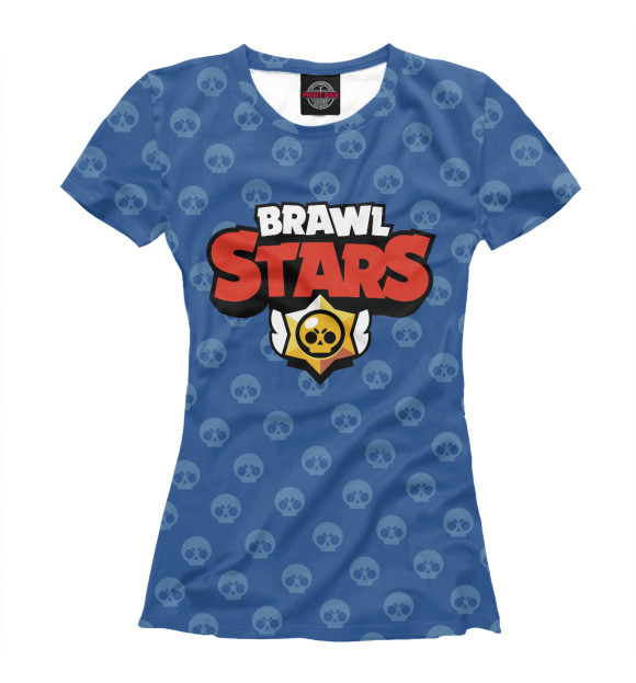Футболка для девочек с изображением Brawl Stars цвета Белый