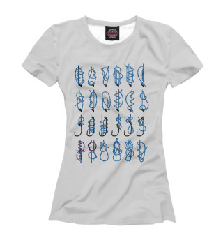 Женская футболка Рыбацкие узлы