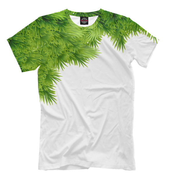 Мужская футболка с изображением Я елка цвета Молочно-белый