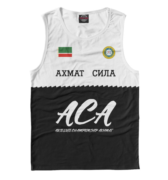 Майка для мальчика с изображением Akhmat Fight Club цвета Белый