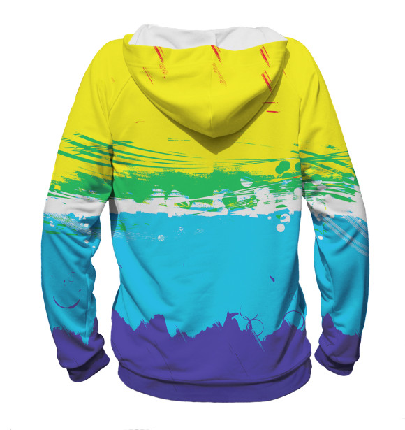 Женское худи с изображением I Love Graphic Design цвета Белый