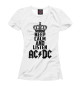 Футболка для девочек Keep calm and listen AC DC