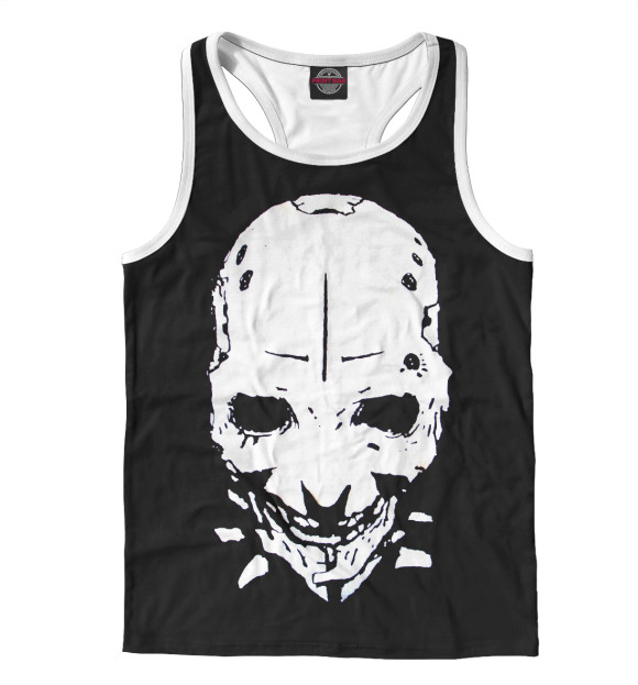 Мужская майка-борцовка с изображением Blame! Safeguard цвета Белый