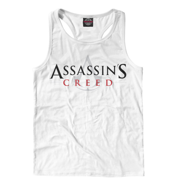 Мужская майка-борцовка с изображением Assassin’s Creed цвета Белый