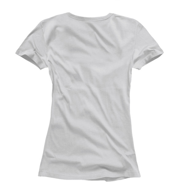 Женская футболка с изображением Хаски цвета Белый