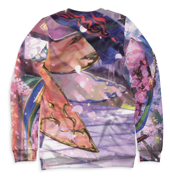 Мужской свитшот с изображением Аниме цвета Белый