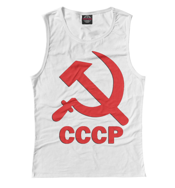Майка для девочки с изображением СССР - моя Родина! цвета Белый
