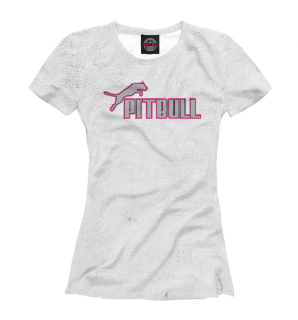 Футболка для девочек с изображением My Pitbull цвета Белый