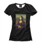Женская футболка Мона Вирус
