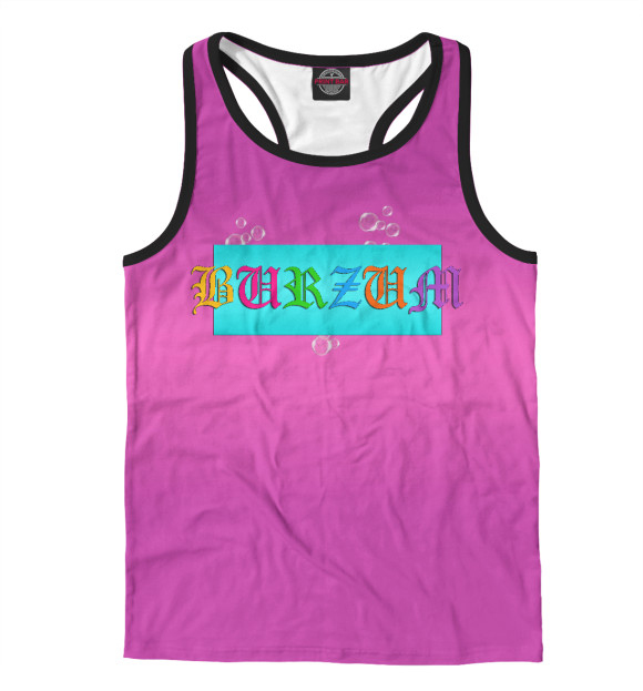 Мужская майка-борцовка с изображением Burzum цвета Белый