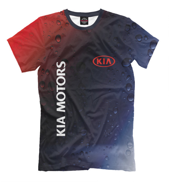 Мужская футболка с изображением KIA / Киа цвета Белый