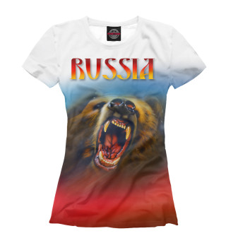 Футболка для девочек Русский медведь.
