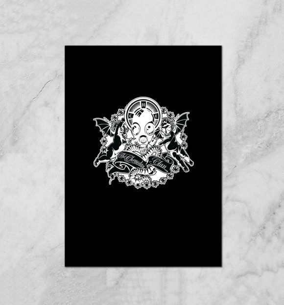 Плакат с изображением THE CHEMODAN CLAN цвета Белый