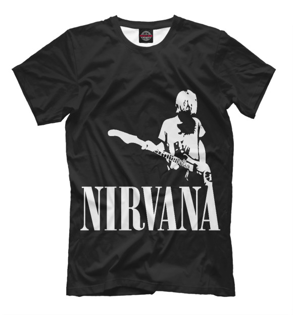 Футболка для мальчиков с изображением NIRVANA цвета Белый