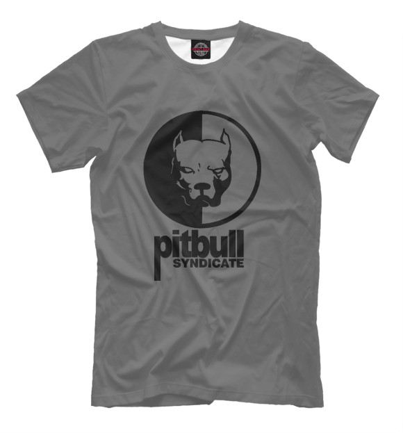Мужская футболка с изображением Pitbull Syndicate цвета Белый