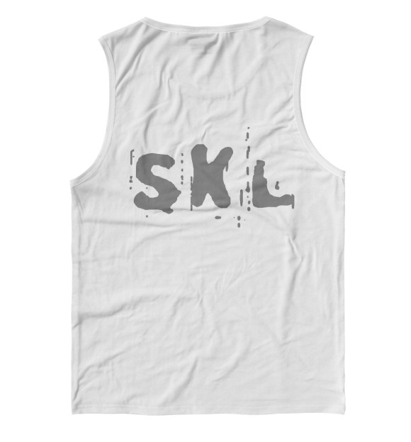 Майка для мальчика с изображением SKL цвета Белый