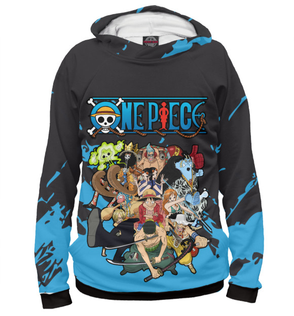 Женское худи с изображением One Piece. Аниме цвета Белый