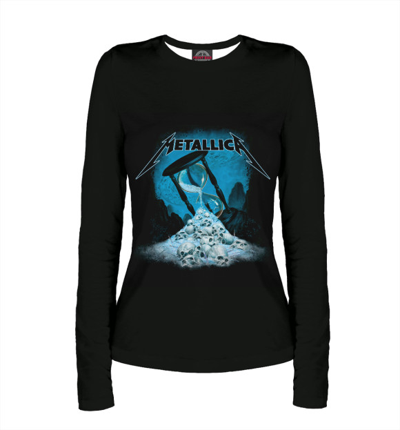Женский лонгслив с изображением Metallica цвета Белый