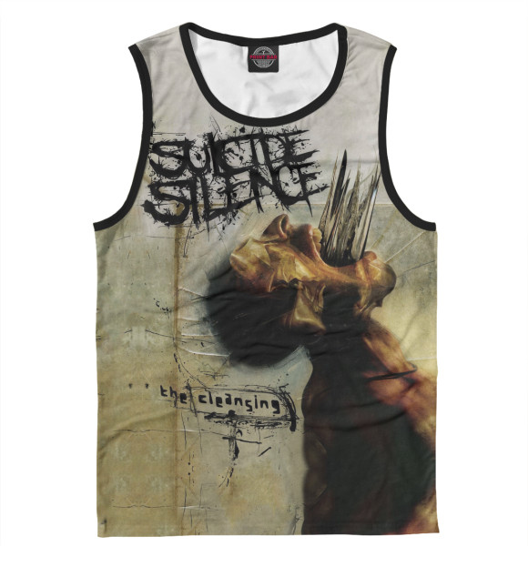 Мужская майка с изображением Suicide Silence цвета Белый