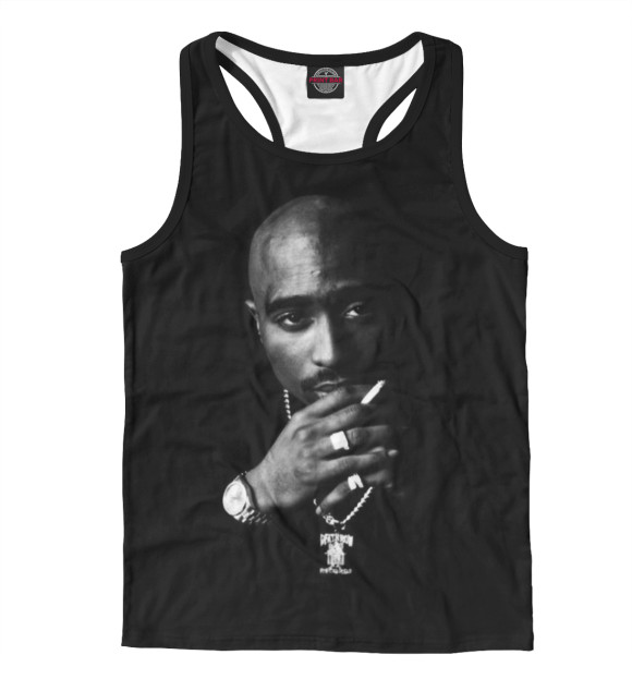 Мужская майка-борцовка с изображением Only God Can Judge Me цвета Белый