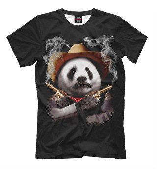 Мужская футболка Панда шериф