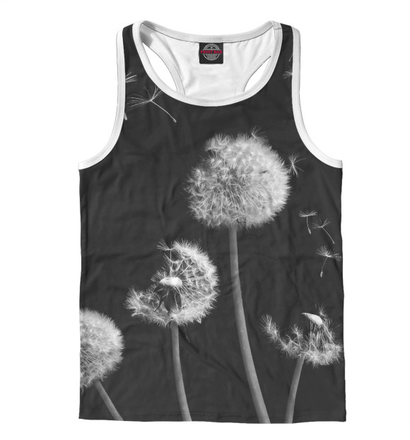 Мужская майка-борцовка с изображением Улетает лето цвета Белый