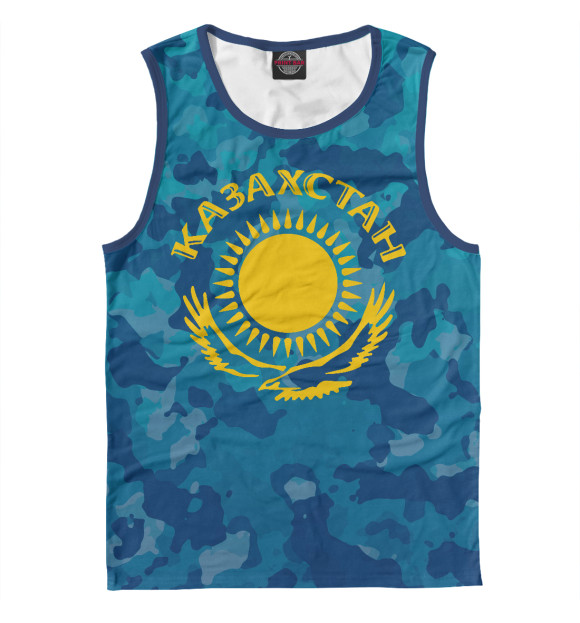 Майка для мальчика с изображением Казахстан цвета Р‘РµР»С‹Р№