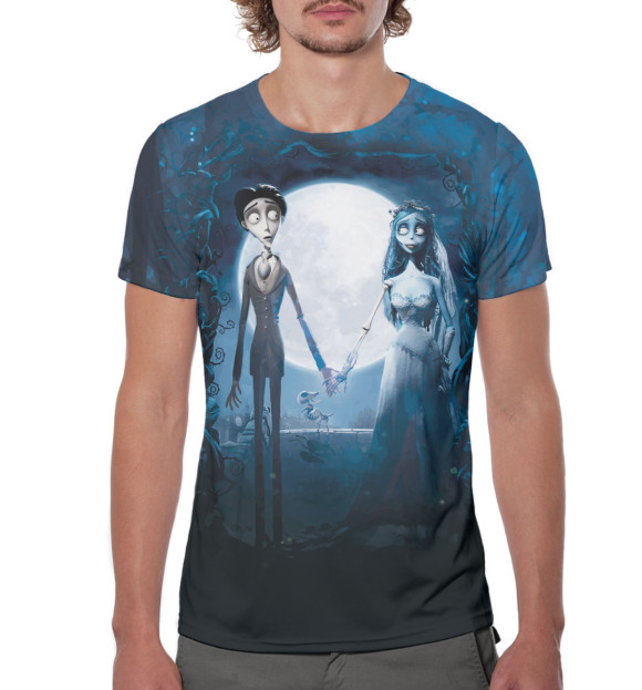 Мужская футболка с изображением Труп невесты цвета Белый
