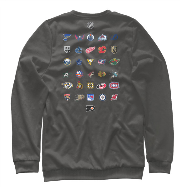 Мужской свитшот с изображением The Kopa Hockey цвета Белый