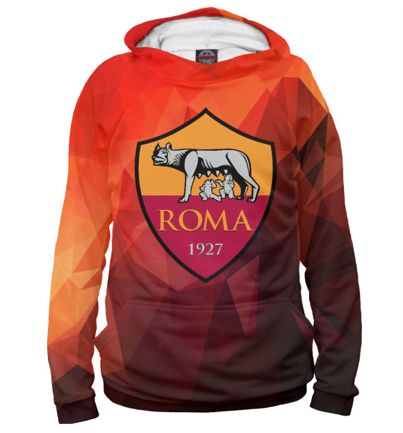 Женское худи с изображением Roma / Рома цвета Белый