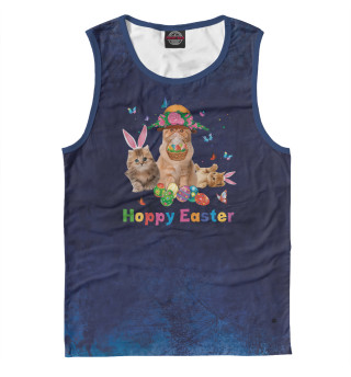 Cute Cat Easter Day Bunny