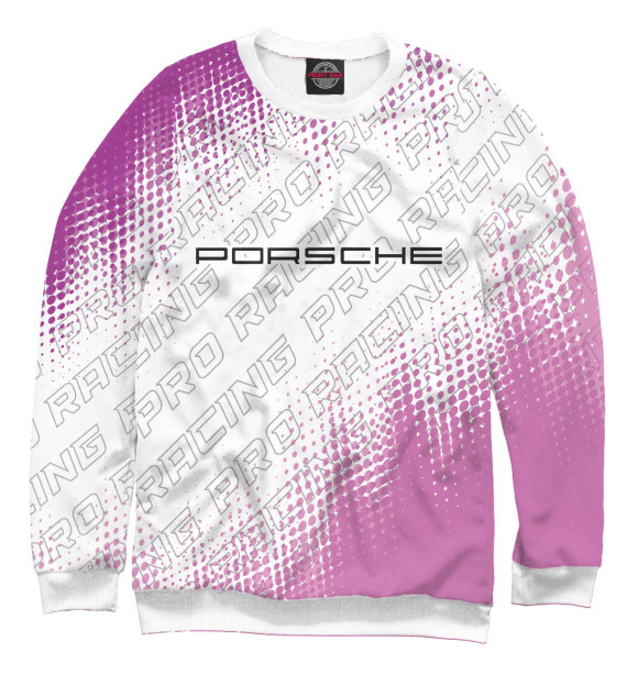 Мужской свитшот с изображением Porsche Pro Racing цвета Белый
