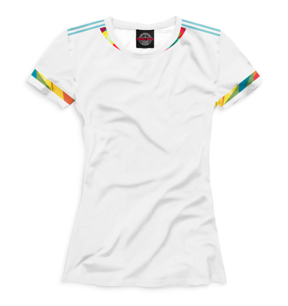 Женская футболка с изображением Гостевая ЧМ 2022 цвета Белый