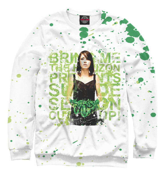 Свитшот для мальчиков с изображением Bring Me The Horizon цвета Белый
