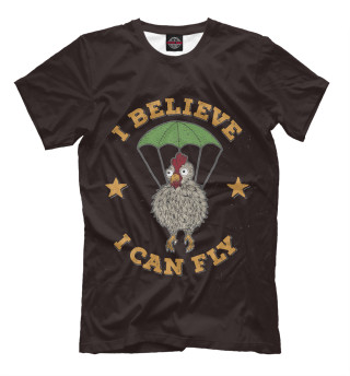Мужская футболка I believe - I can Fly